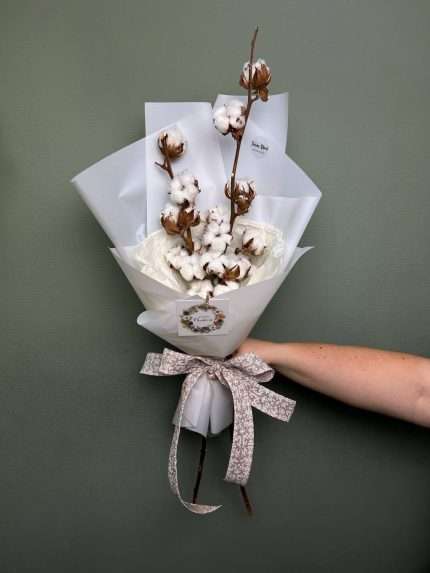 Букет из хлопка