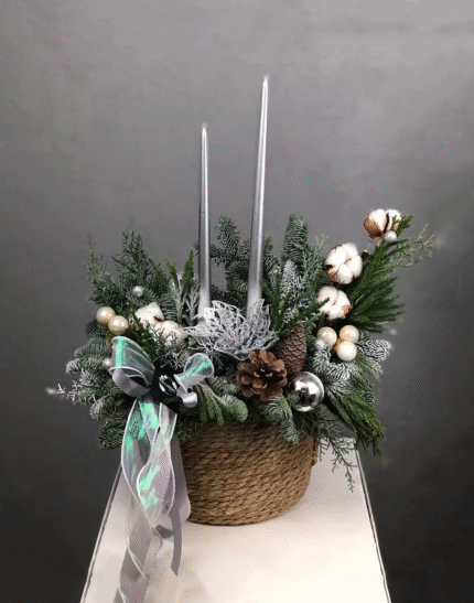 Корзина новогодняя "Северное Сияние"